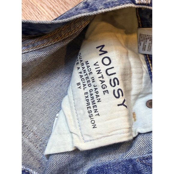 Moussy Vintage Cowhide Leather Made in Japan Slim Straight Size 29 - Picture 7 of 9